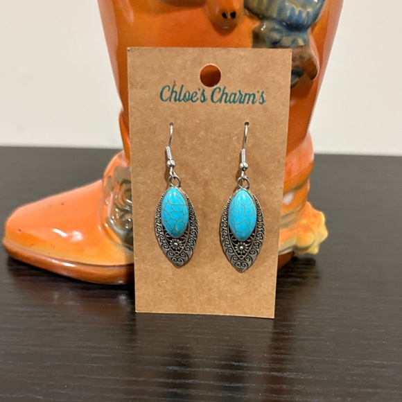 Jewelry - Silver and Turquoise Earrings